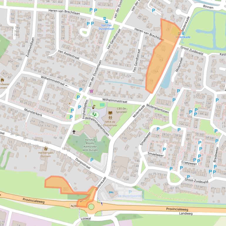 Kaart van postcodegebied 4271AG.