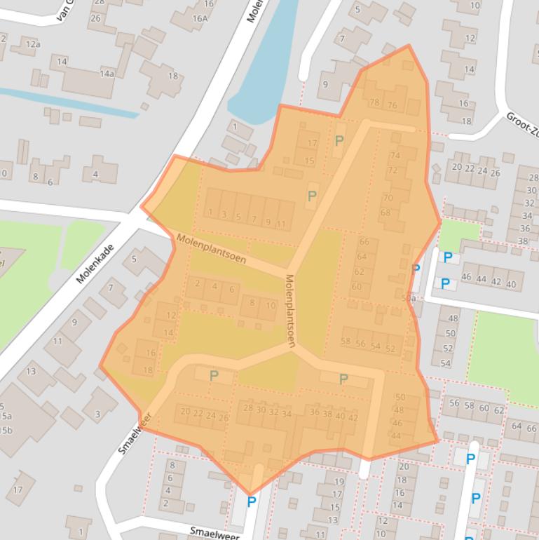 Kaart van postcodegebied 4271AH.