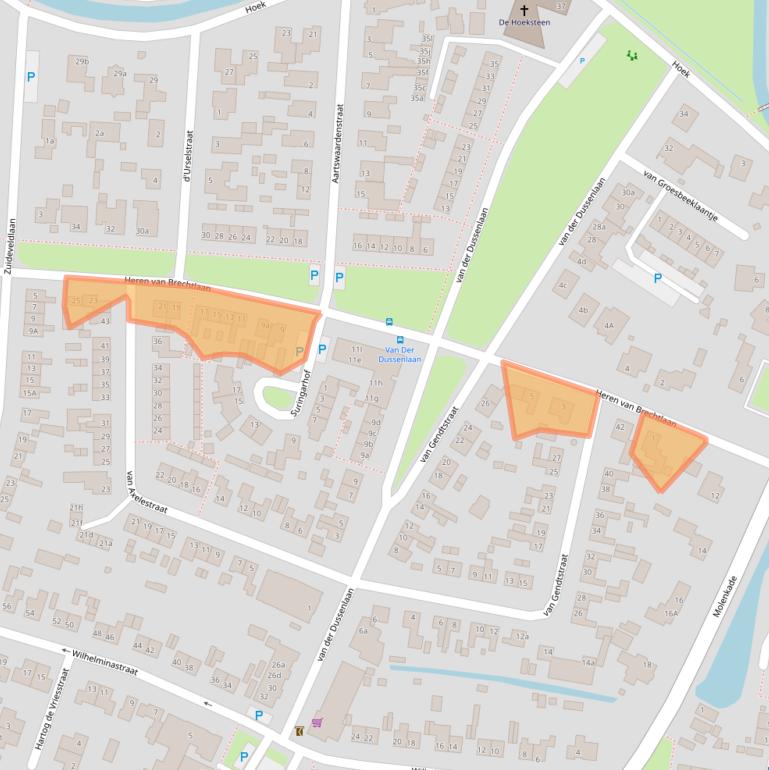 Kaart van postcodegebied 4271AJ.