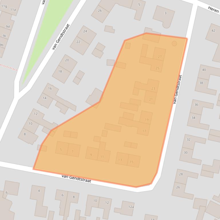 Kaart van postcodegebied 4271AL.