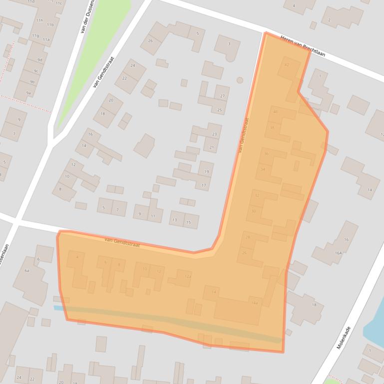 Kaart van postcodegebied 4271AM.