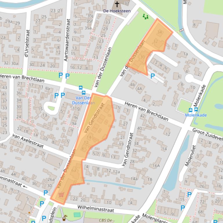 Kaart van postcodegebied 4271AP.