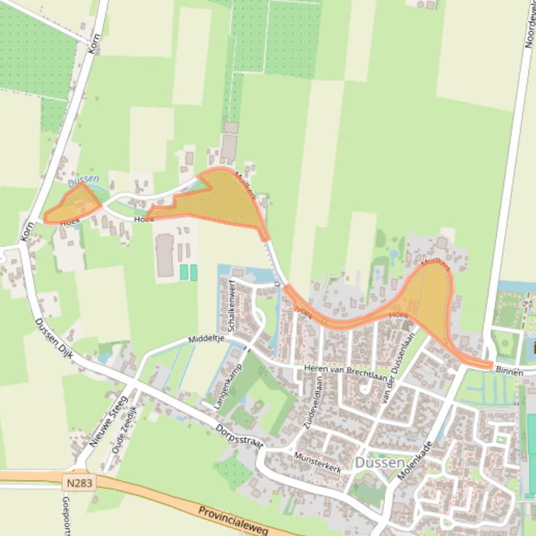 Kaart van postcodegebied 4271BJ.