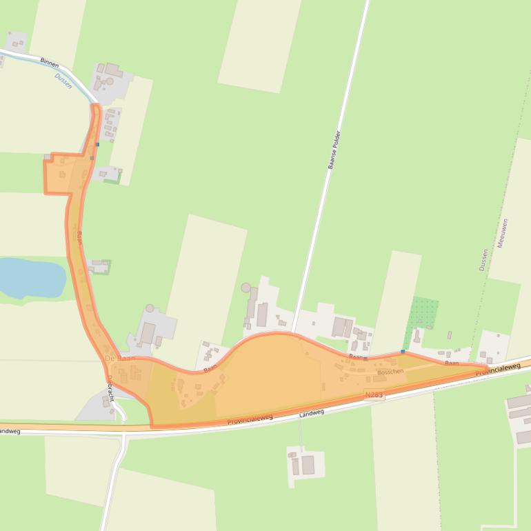 Kaart van postcodegebied 4271BS.