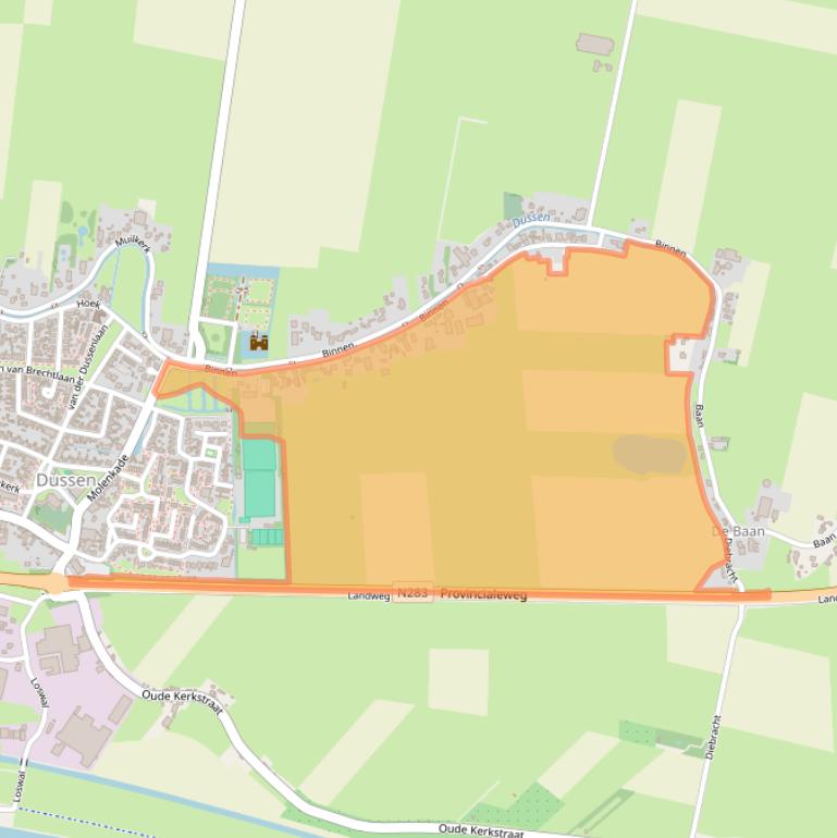 Kaart van postcodegebied 4271BW.