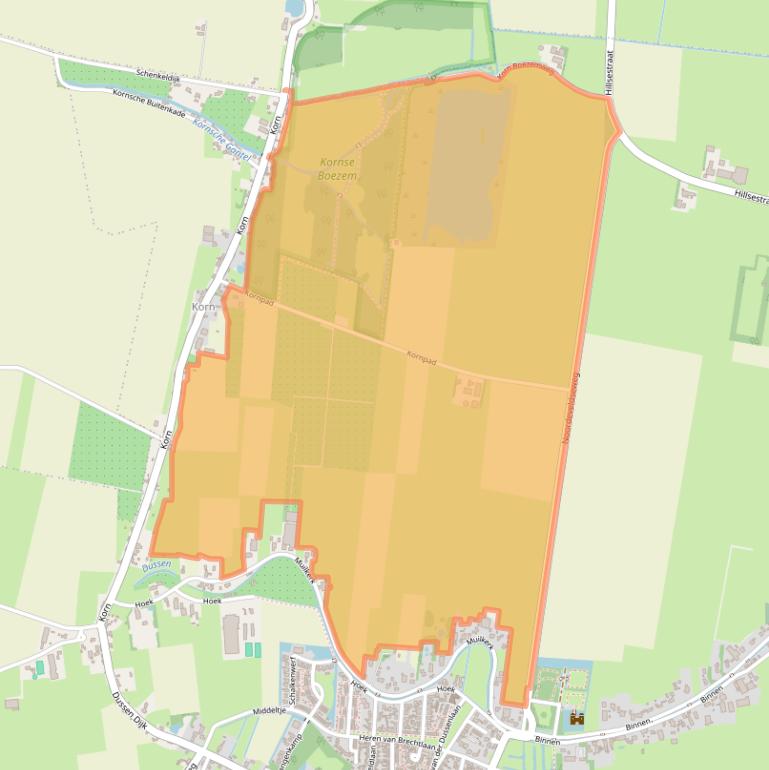 Kaart van postcodegebied 4271BZ.