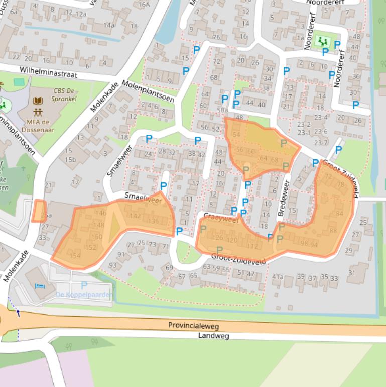 Kaart van postcodegebied 4271CD.