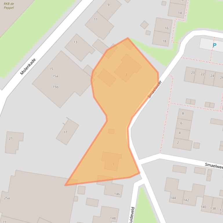 Kaart van postcodegebied 4271CN.