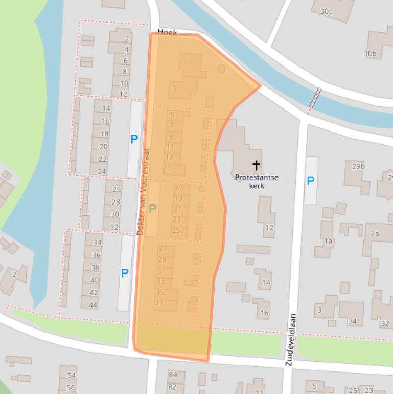 Kaart van postcodegebied 4271XE.