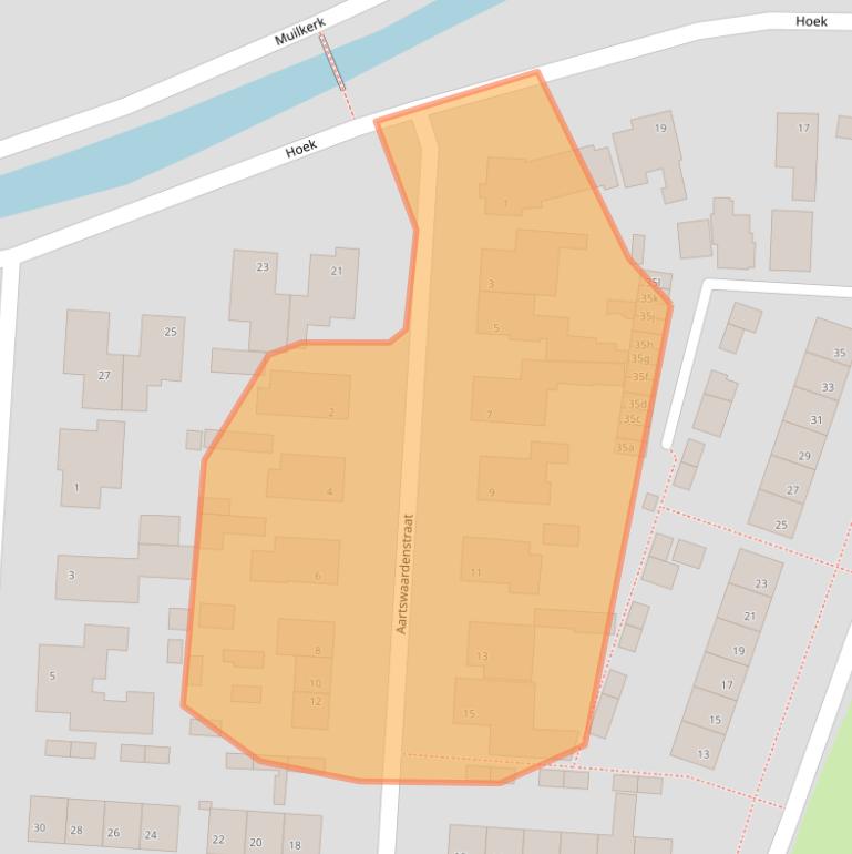 Kaart van postcodegebied 4271XK.