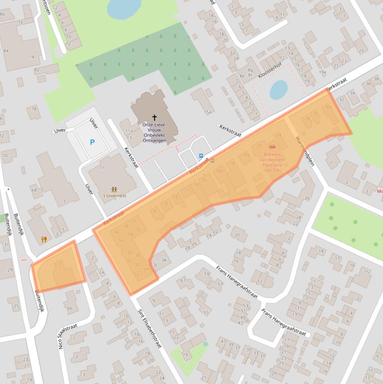 Kaart van postcodegebied 4273CB.