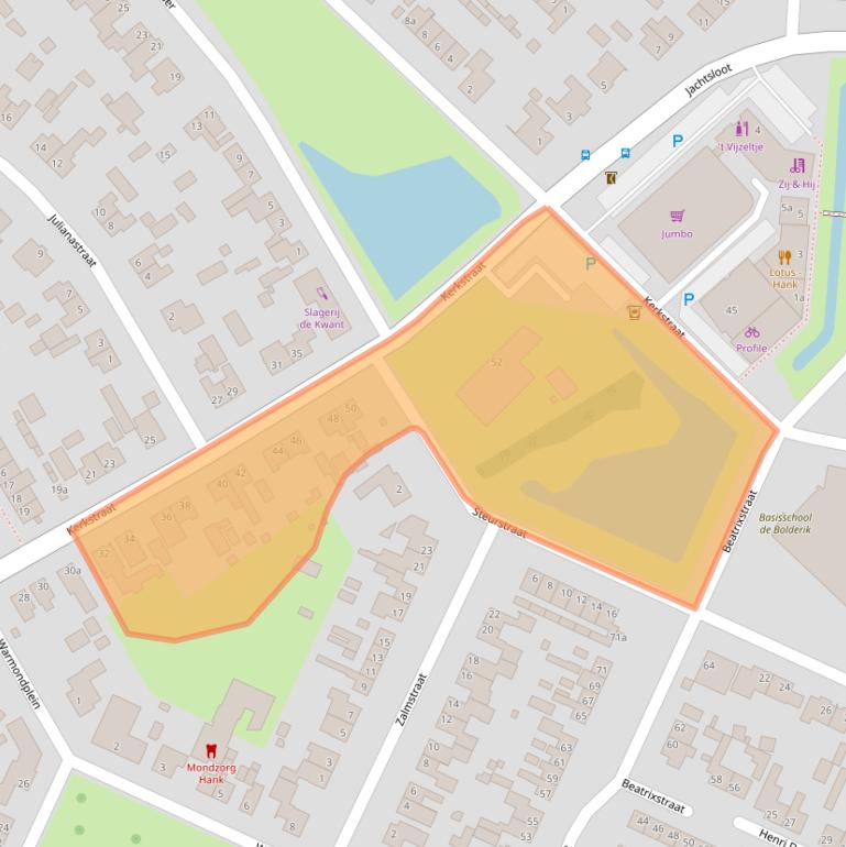 Kaart van postcodegebied 4273CC.