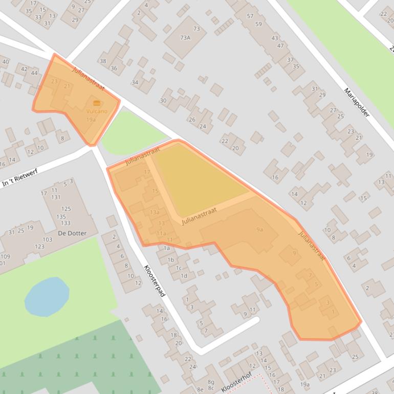 Kaart van postcodegebied 4273CD.