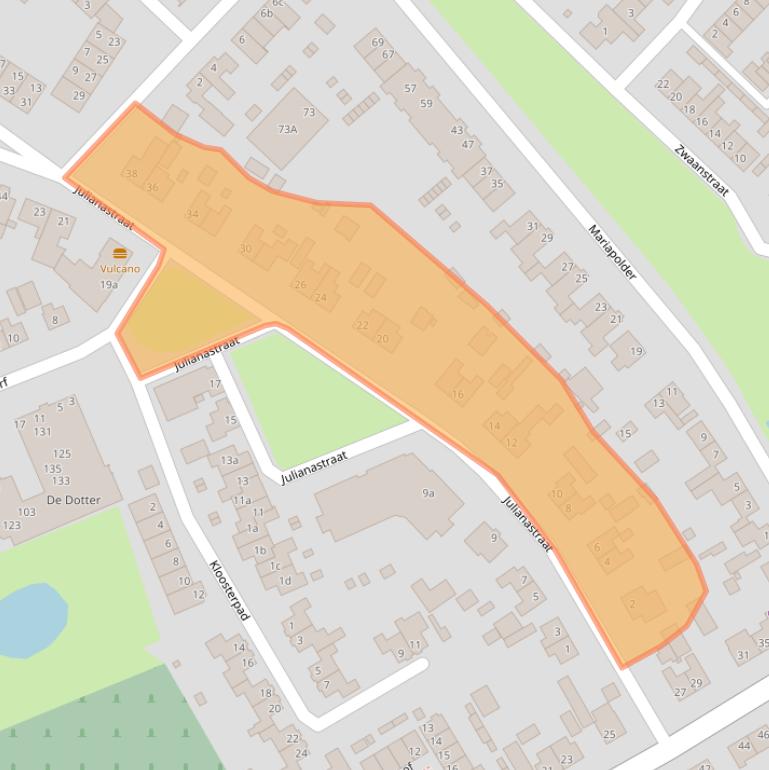 Kaart van postcodegebied 4273CE.