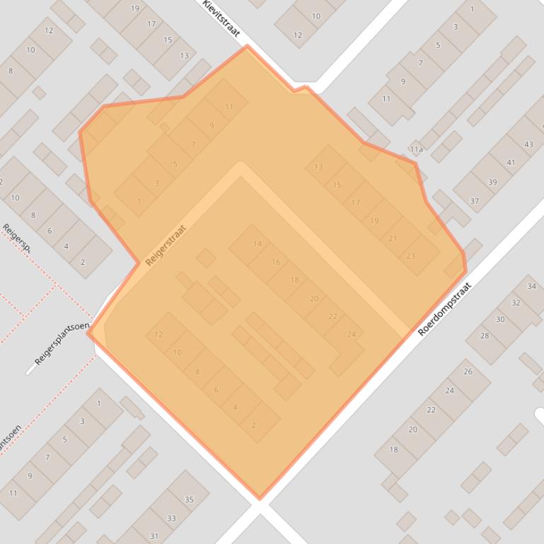 Kaart van postcodegebied 4273CK.