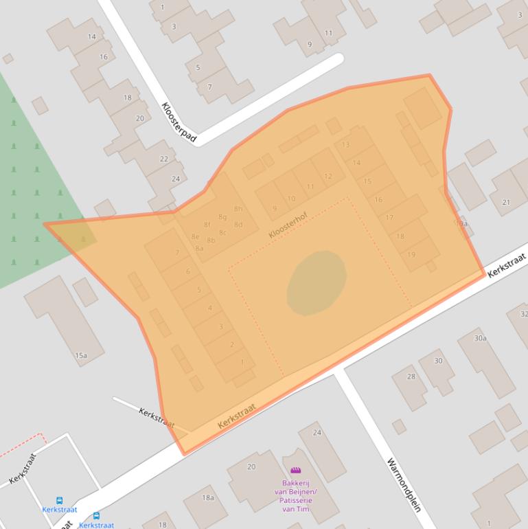 Kaart van postcodegebied 4273DX.