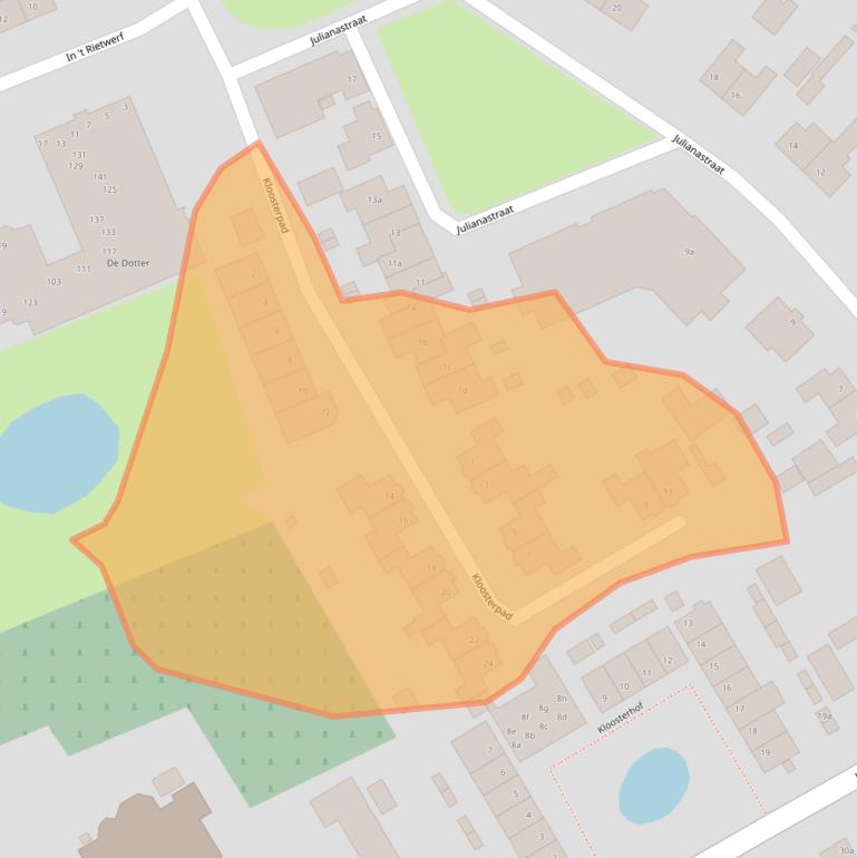 Kaart van postcodegebied 4273DZ.