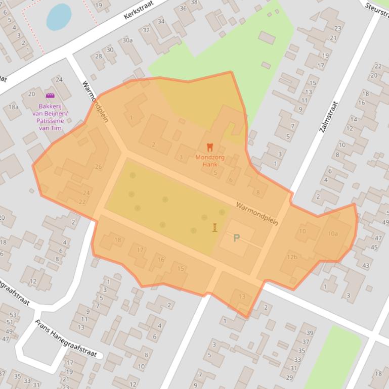 Kaart van postcodegebied 4273EC.