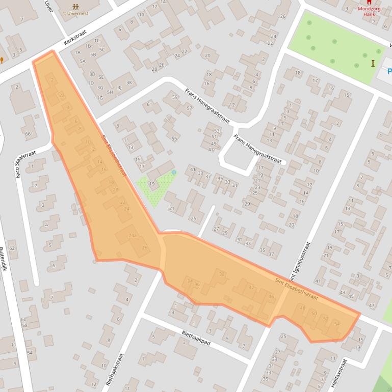 Kaart van postcodegebied 4273EJ.