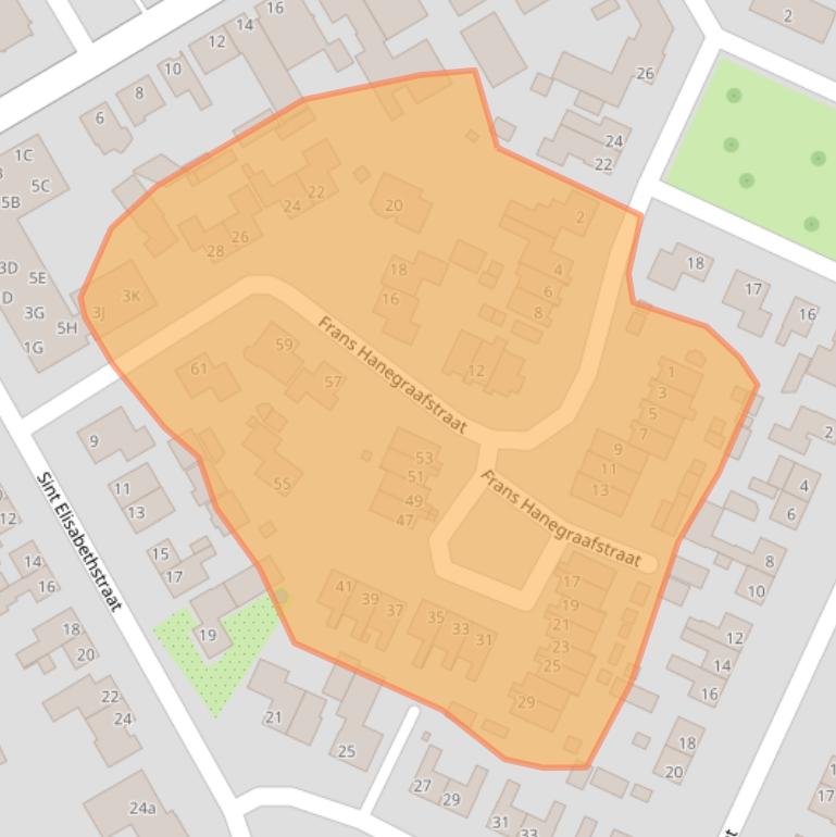 Kaart van postcodegebied 4273EK.