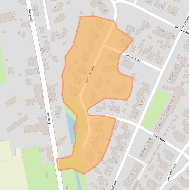 Kaart van postcodegebied 4273EL.