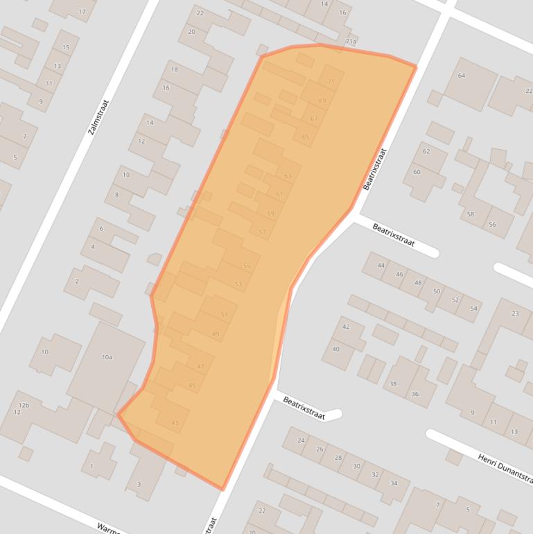 Kaart van postcodegebied 4273ER.