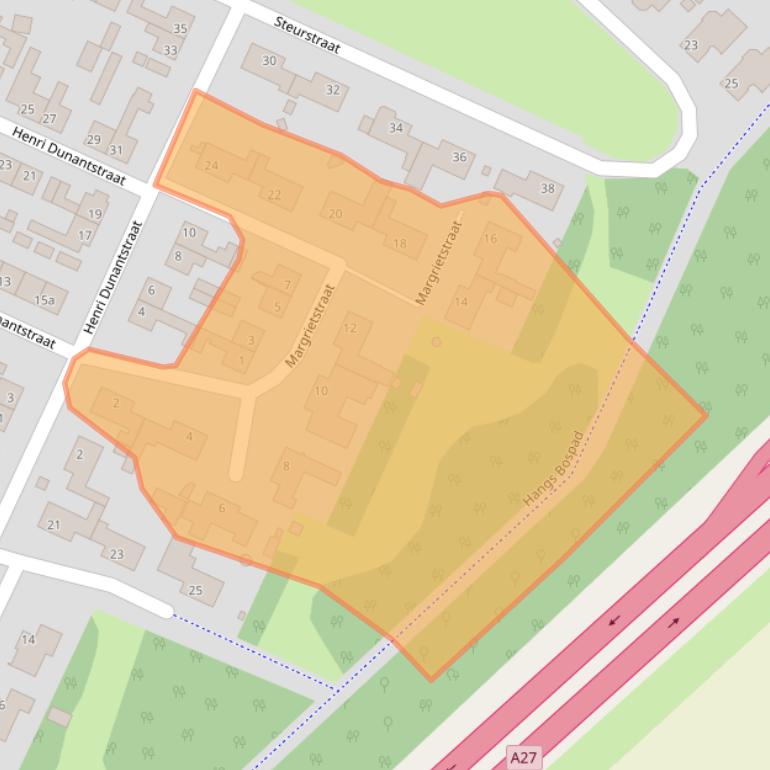 Kaart van postcodegebied 4273EZ.