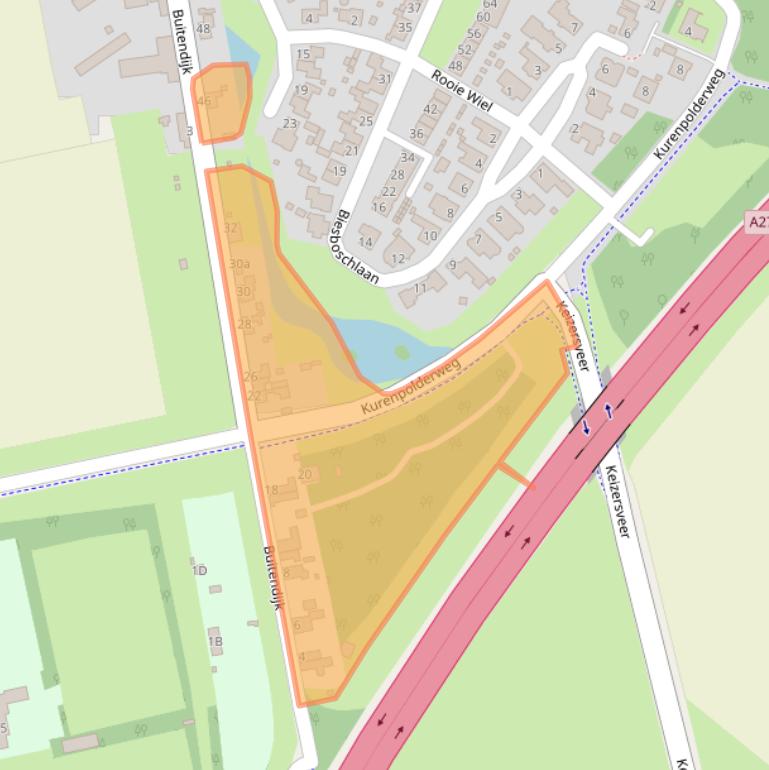 Kaart van postcodegebied 4273GA.