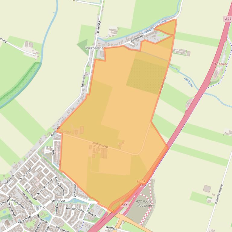 Kaart van postcodegebied 4273GM.