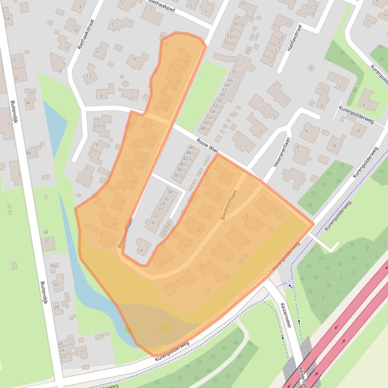 Kaart van postcodegebied 4273LZ.