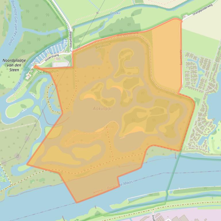 Kaart van postcodegebied 4273PD.