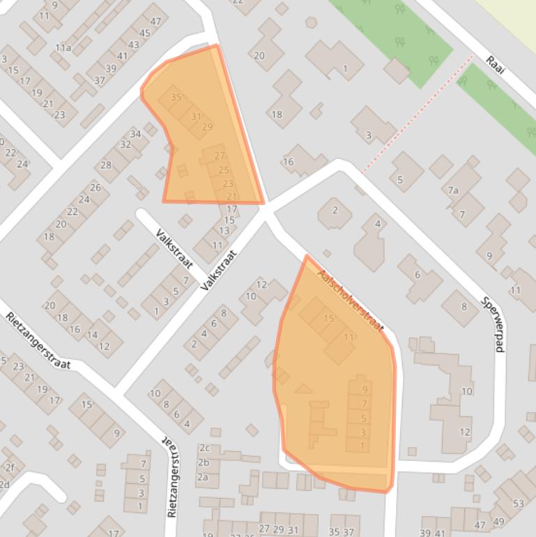 Kaart van postcodegebied 4273XA.