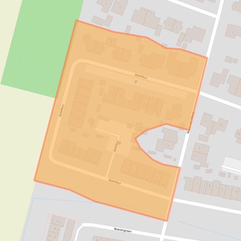 Kaart van postcodegebied 4281JB.