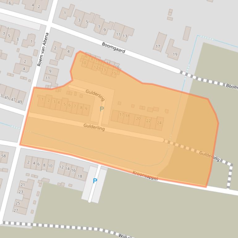 Kaart van postcodegebied 4281JE.