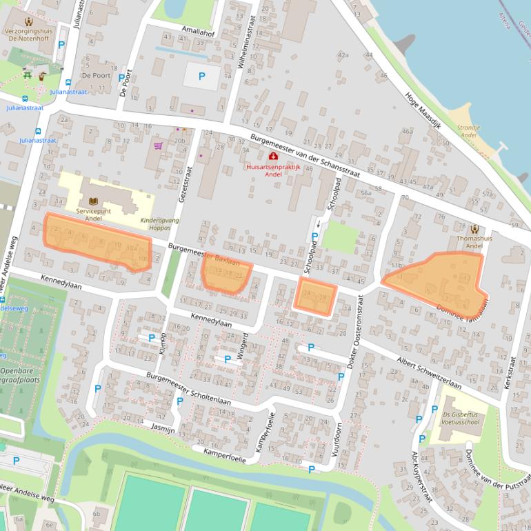 Kaart van postcodegebied 4281KP.