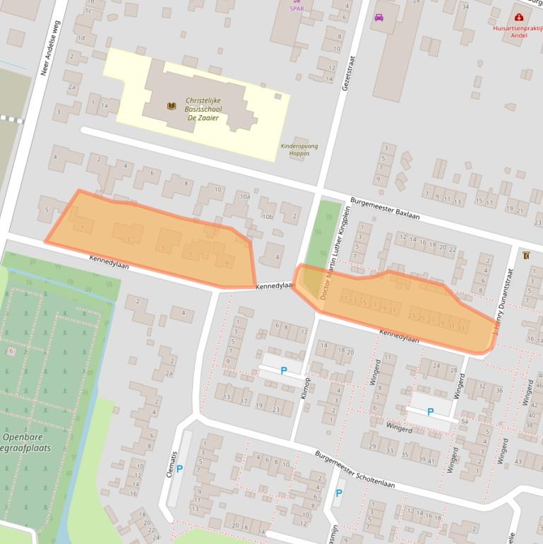 Kaart van postcodegebied 4281KT.
