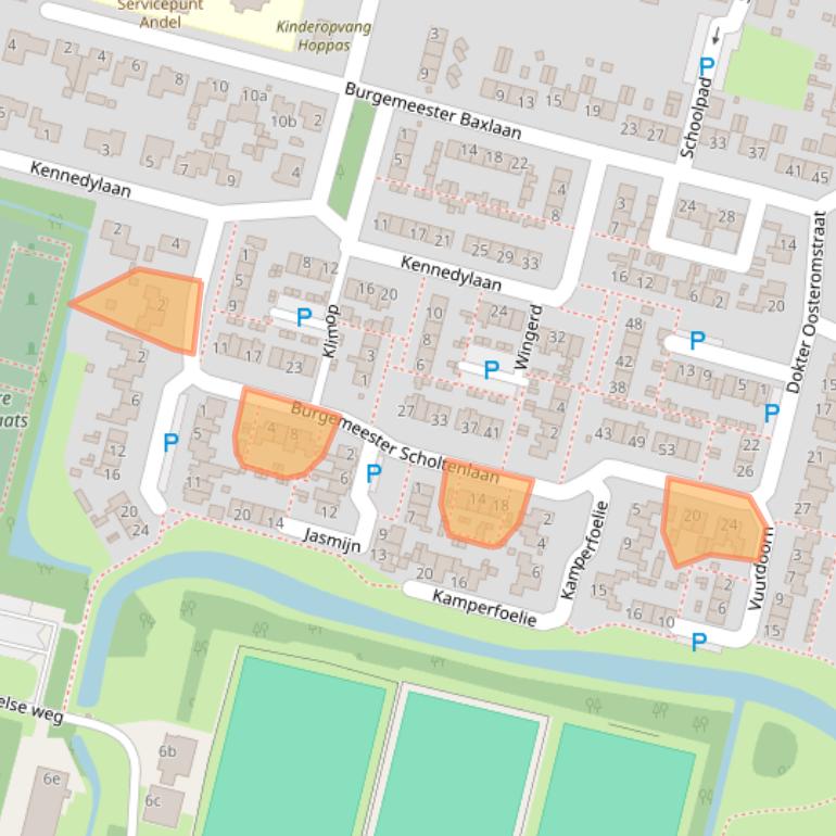 Kaart van postcodegebied 4281LC.