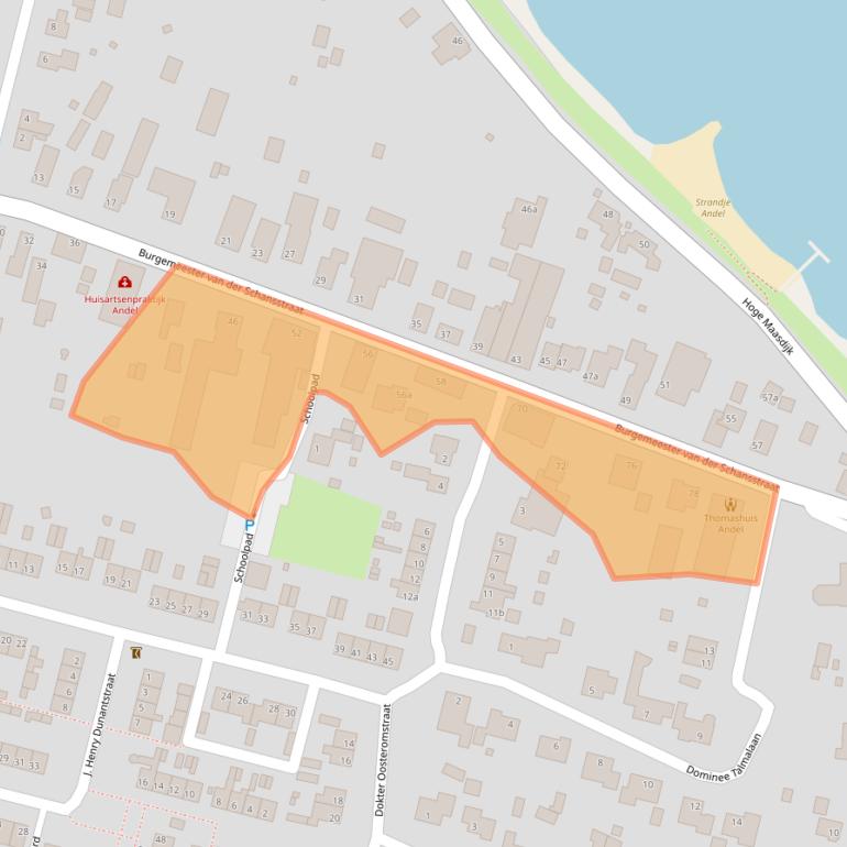 Kaart van postcodegebied 4281LK.