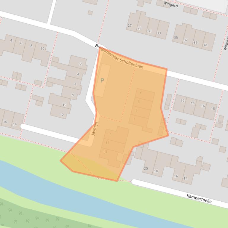 Kaart van postcodegebied 4281LW.