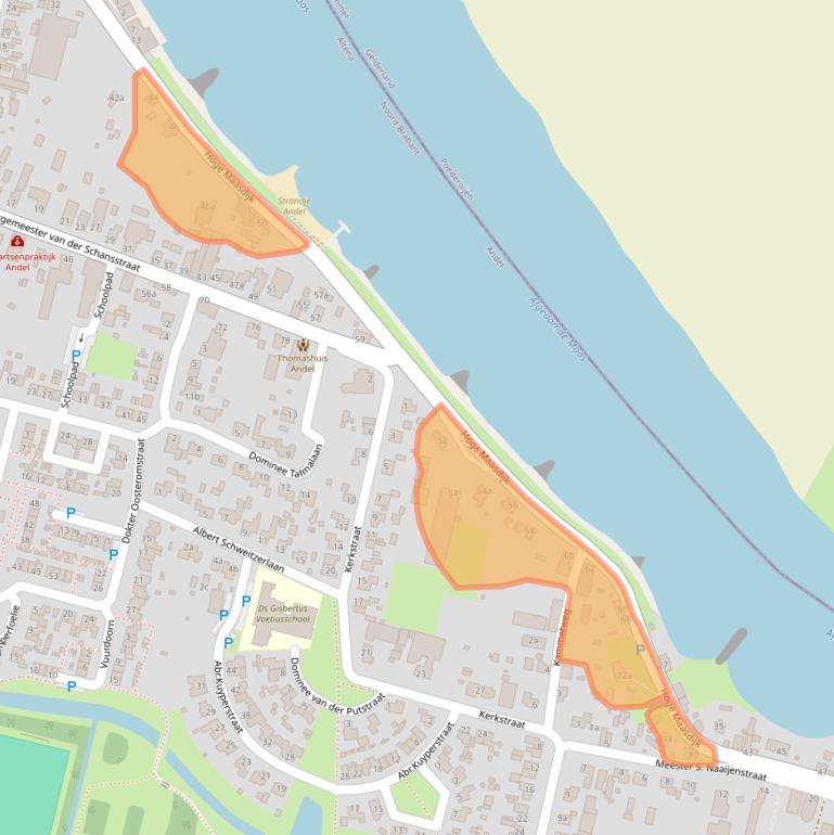 Kaart van postcodegebied 4281NH.