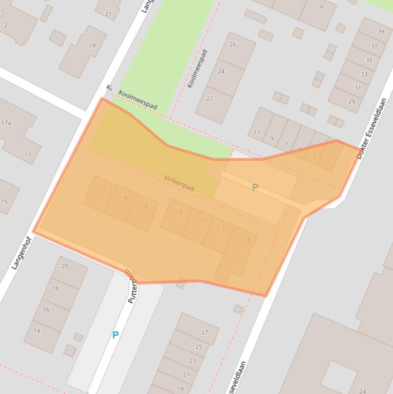 Kaart van postcodegebied 4281NW.