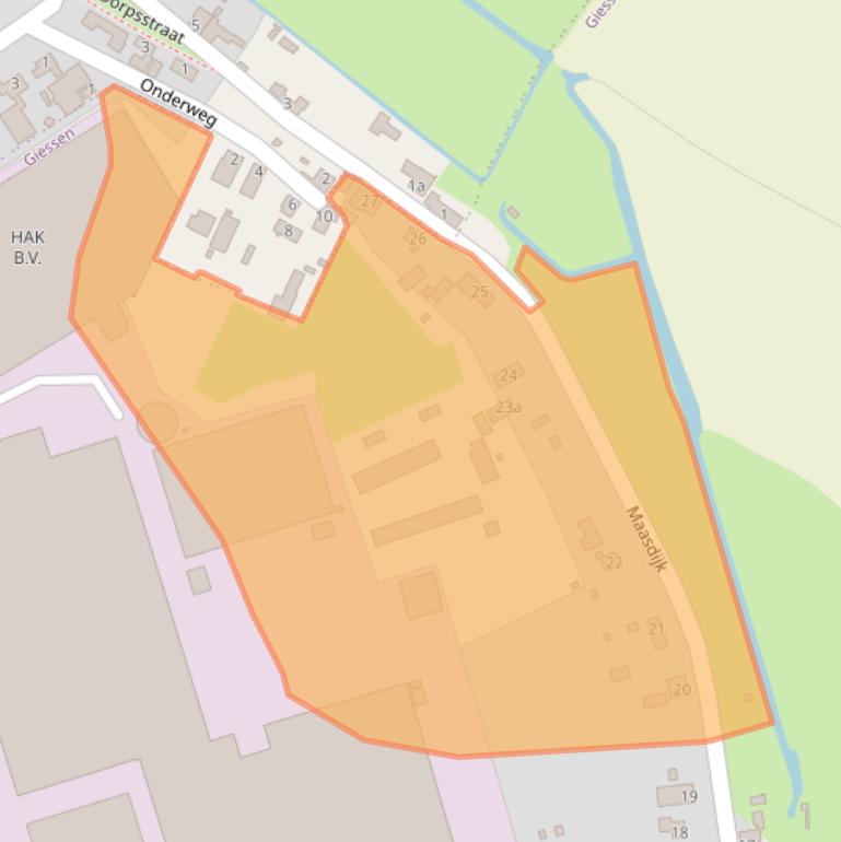 Kaart van postcodegebied 4283GB.