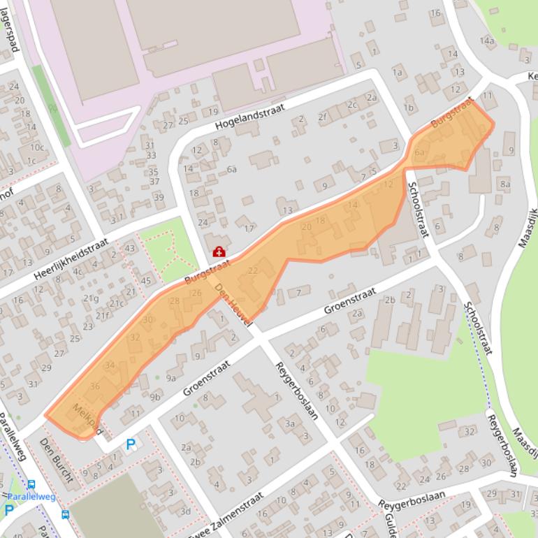 Kaart van postcodegebied 4283GG.