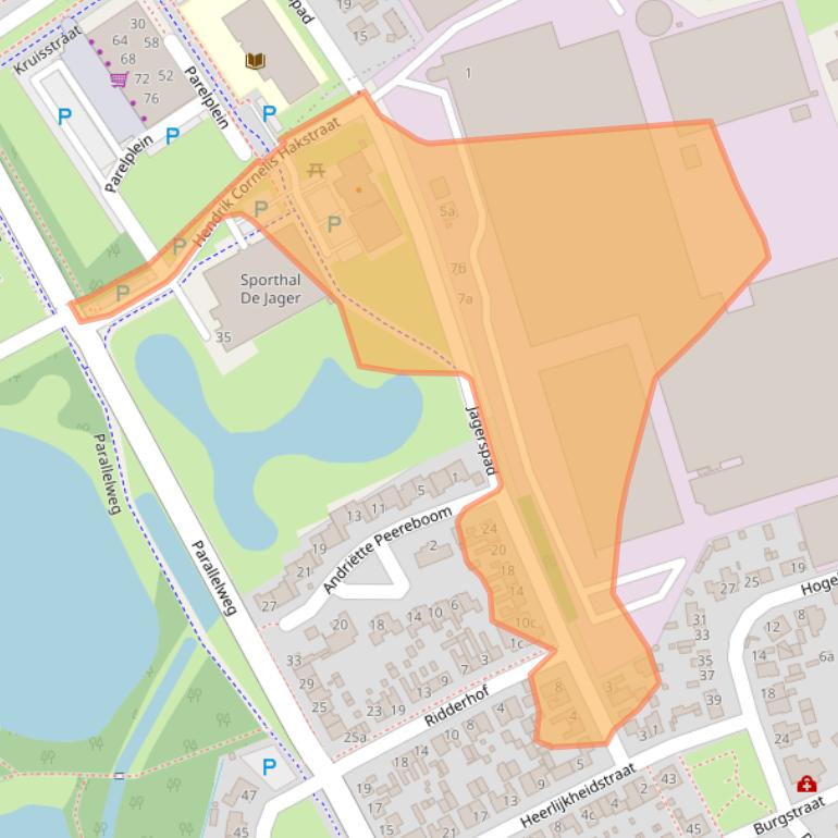 Kaart van postcodegebied 4283GM.