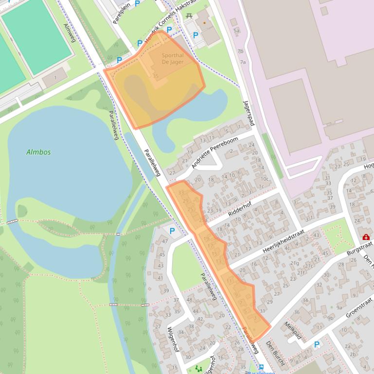 Kaart van postcodegebied 4283GR.