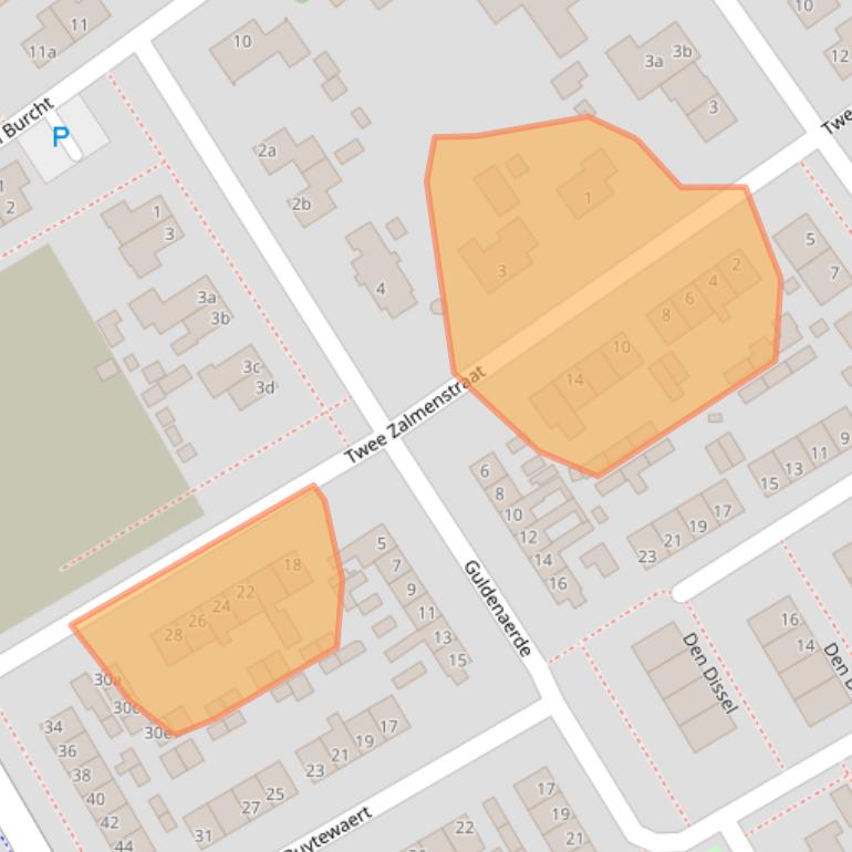 Kaart van postcodegebied 4283HC.