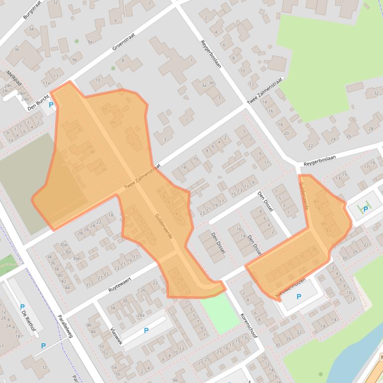 Kaart van postcodegebied 4283HD.