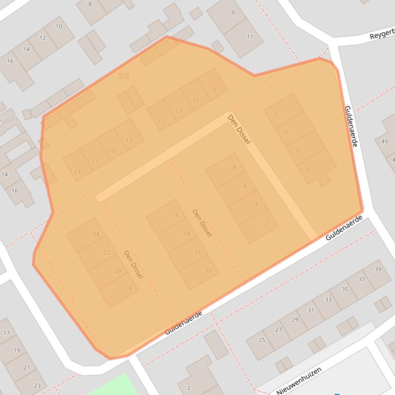 Kaart van postcodegebied 4283HL.