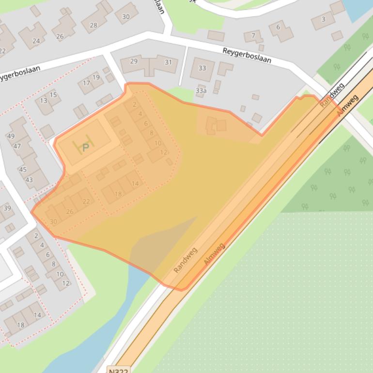 Kaart van postcodegebied 4283HM.