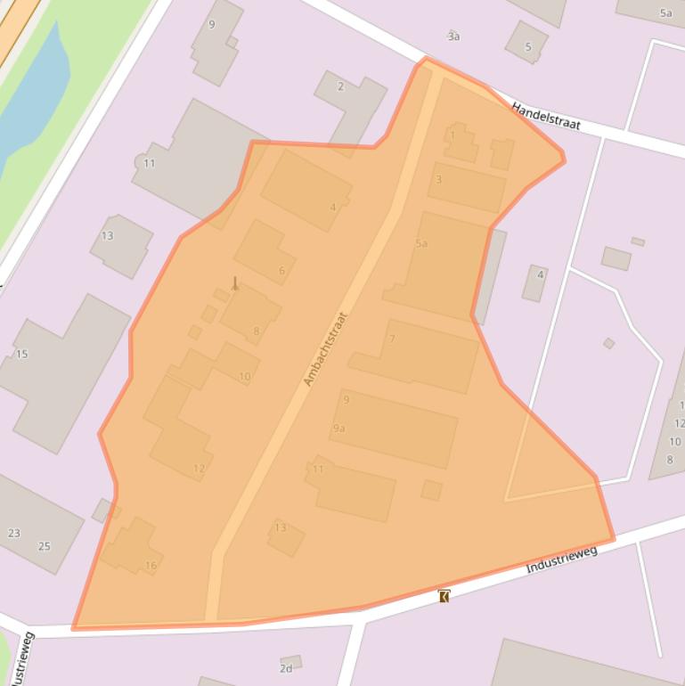 Kaart van postcodegebied 4283JD.